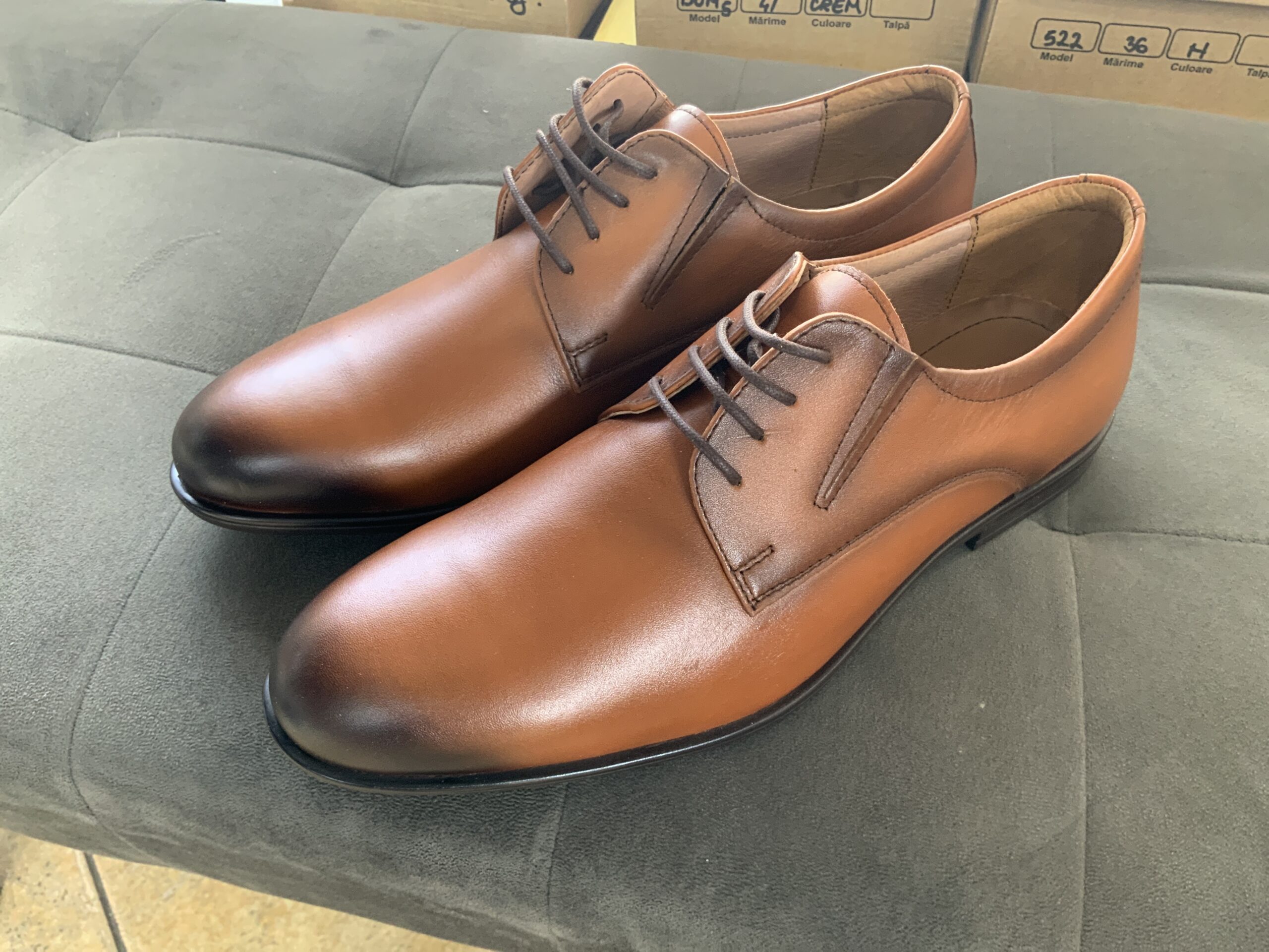 Pantofi clasici din piele naturală – Negri